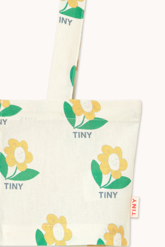 Tiny Flower Linen Crop Top