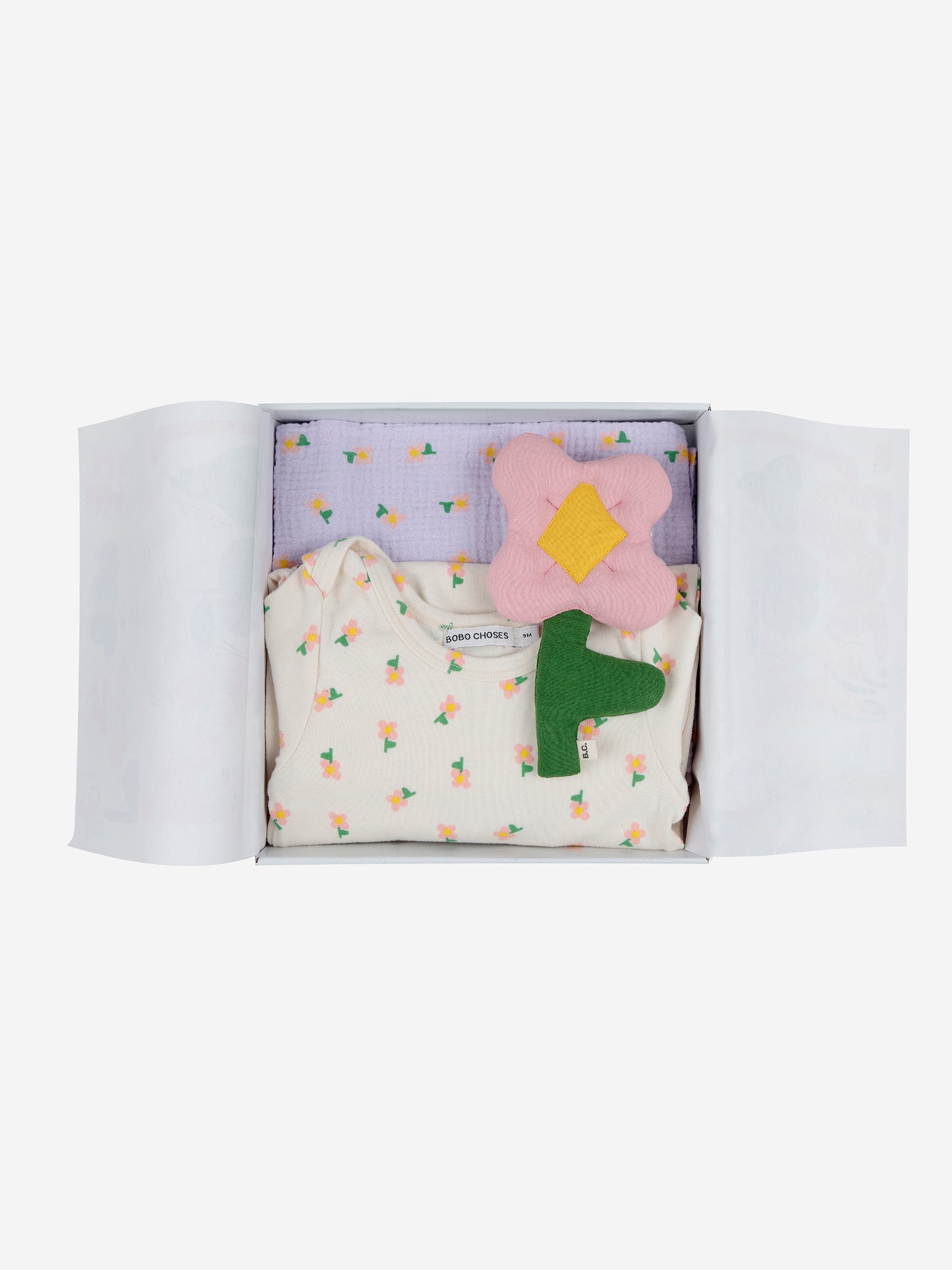 Pansy Flower Baby Gift Set