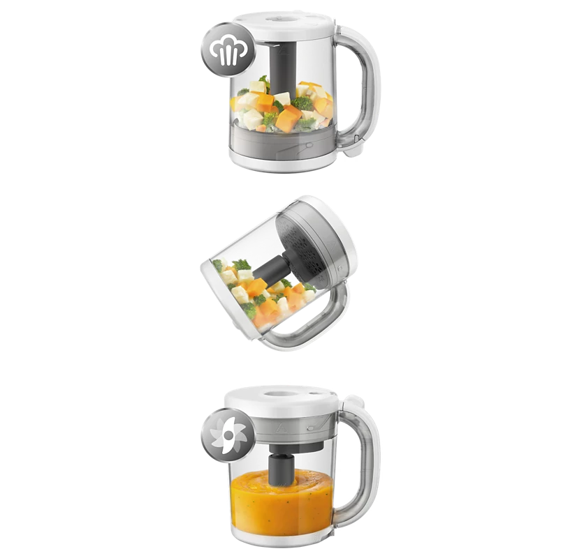 Premium 4-in-1 Baby Food Steamer and Blender (SCF883/02)