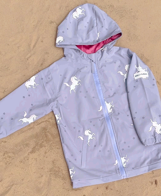 Color Changing Raincoat - Unicorn