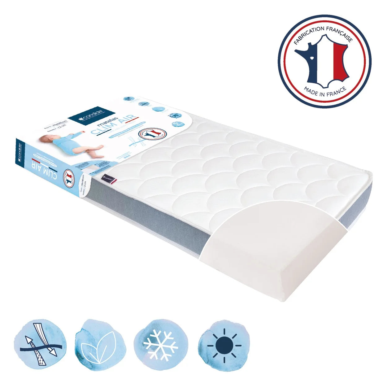 Candide New Clim Air Mattress - 70x140x11 cm