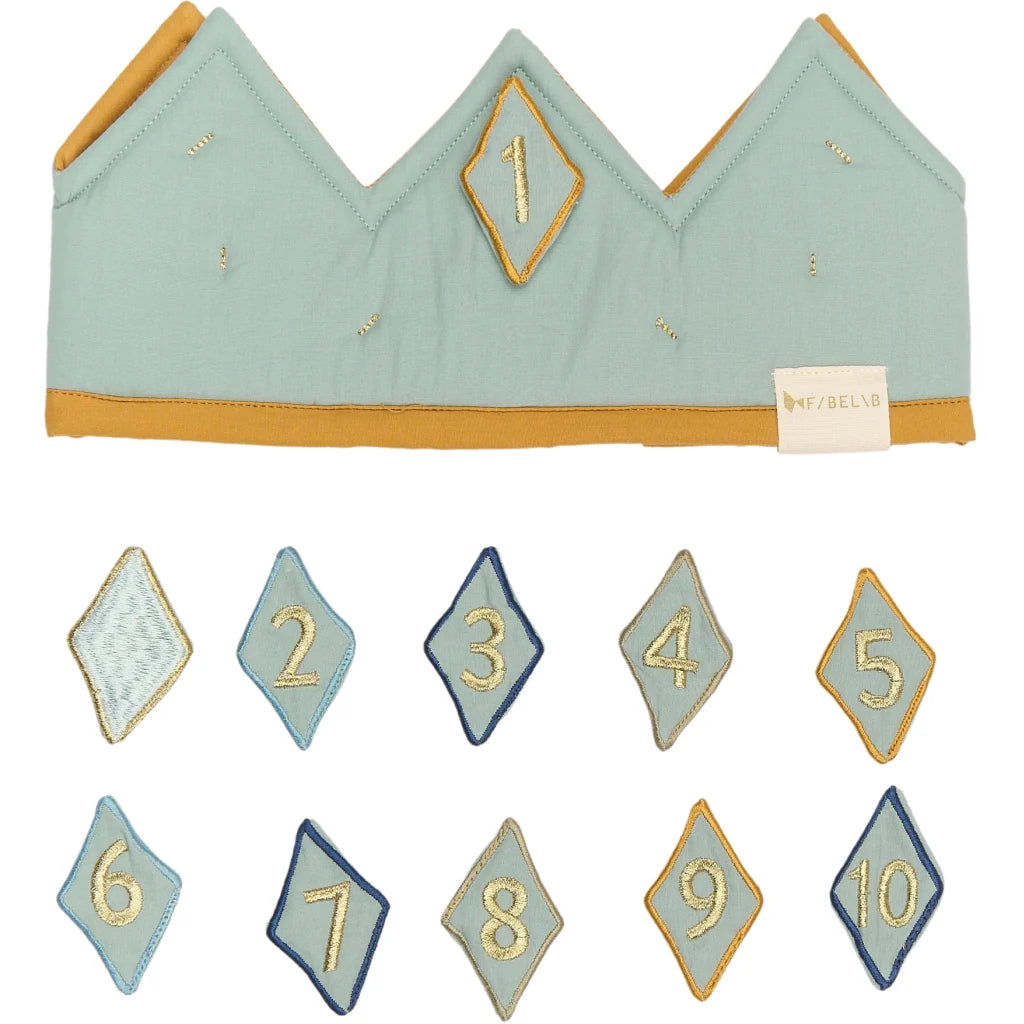 Birthday Crown with Numbers - Slate