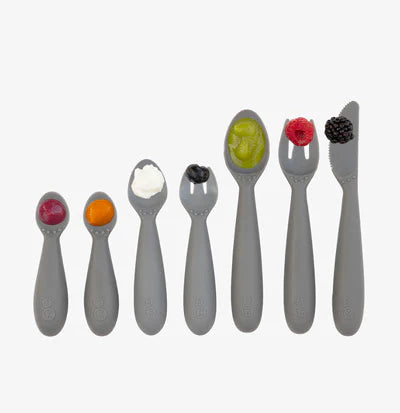 Developmental Utensil Set - Pewter