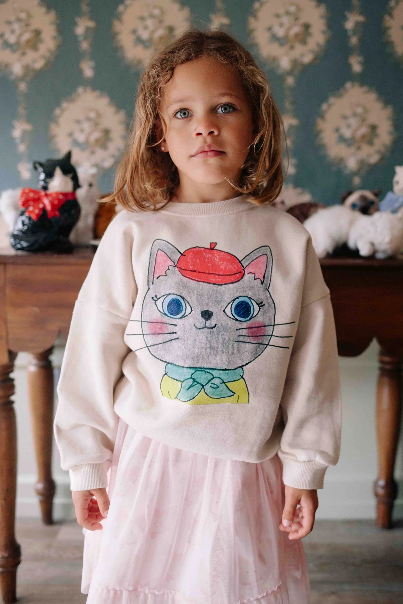 Dolly Purrton Sweater - Ivory