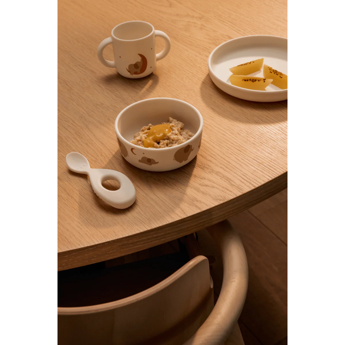 Vivi Printed Tableware Set - Elephant / Creme de la Creme