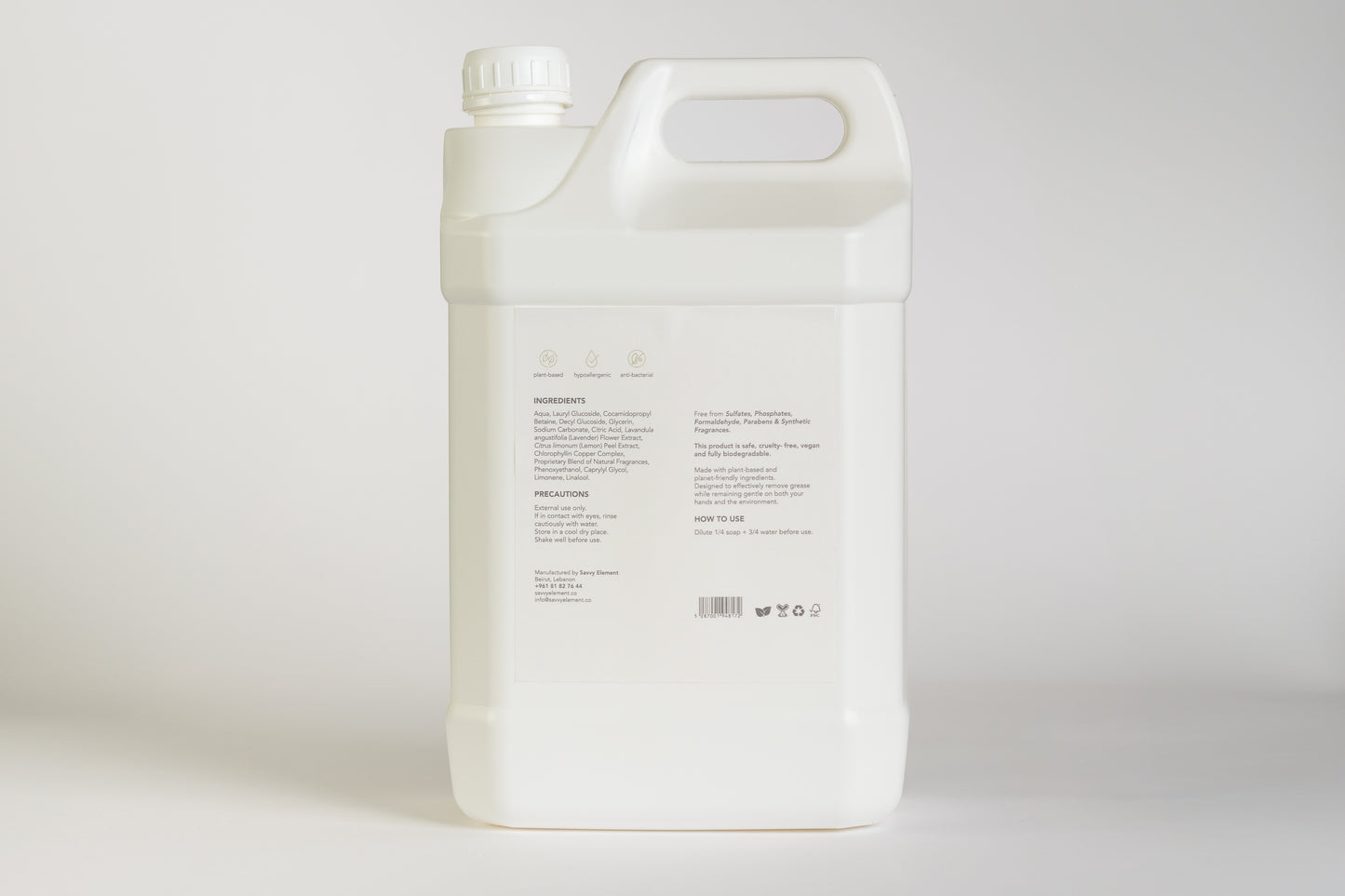 Dish Soap 5L - Mint & Lemon