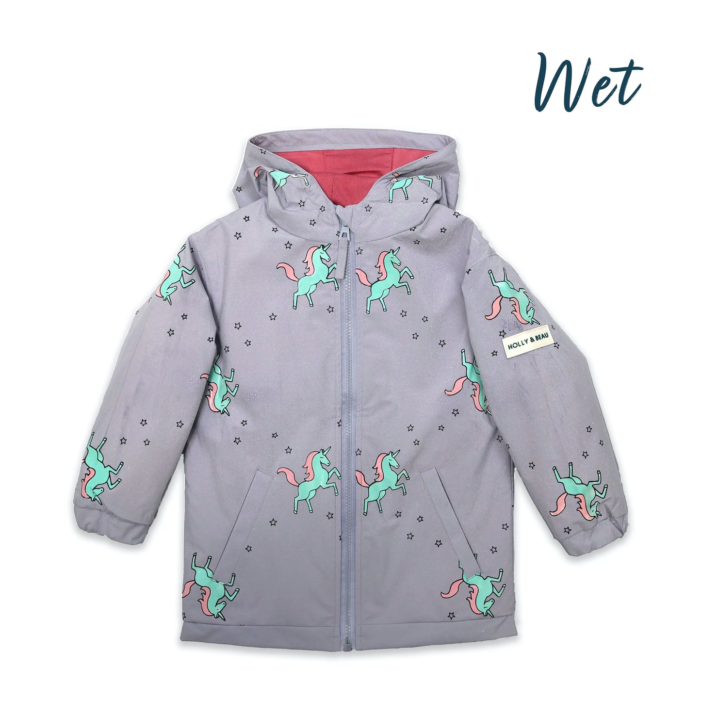 Color Changing Raincoat - Unicorn
