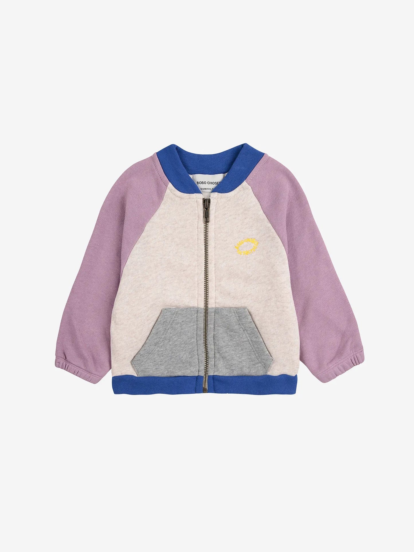 Color Block Baby Zipped Sweater