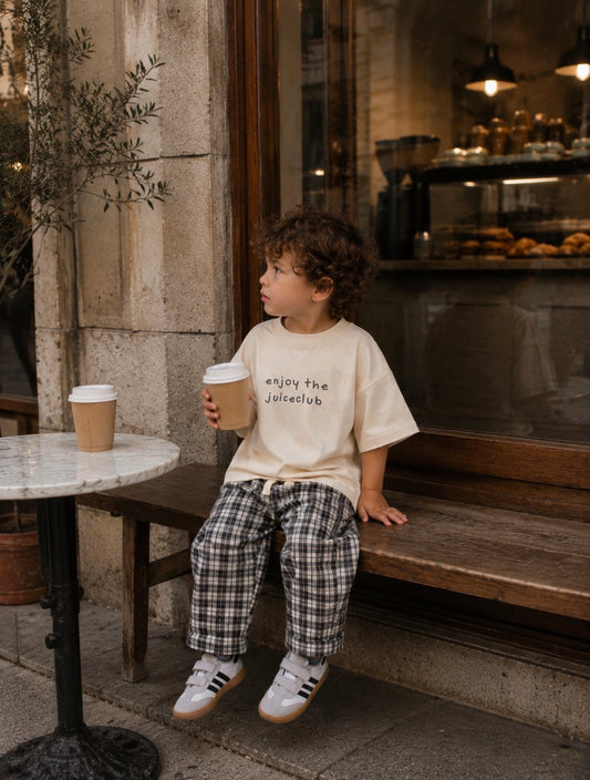 Stone Check Cargo Pants