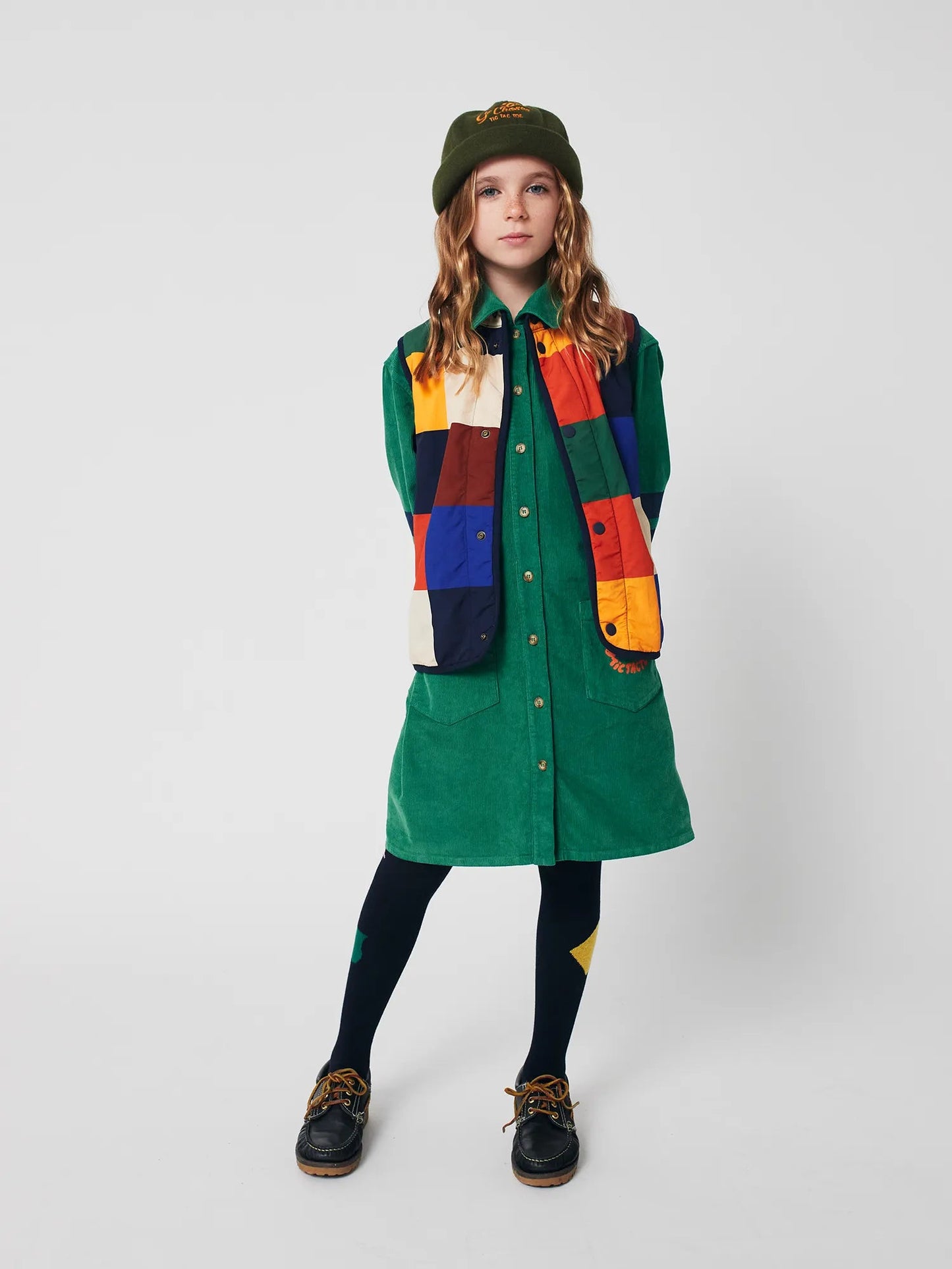 Multicolor Tiles Reversible Vest