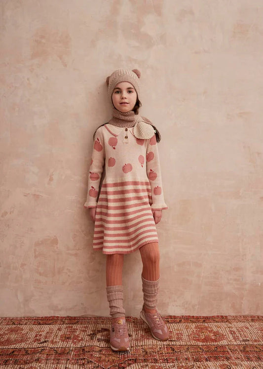 Apple Knit Dress - Cream