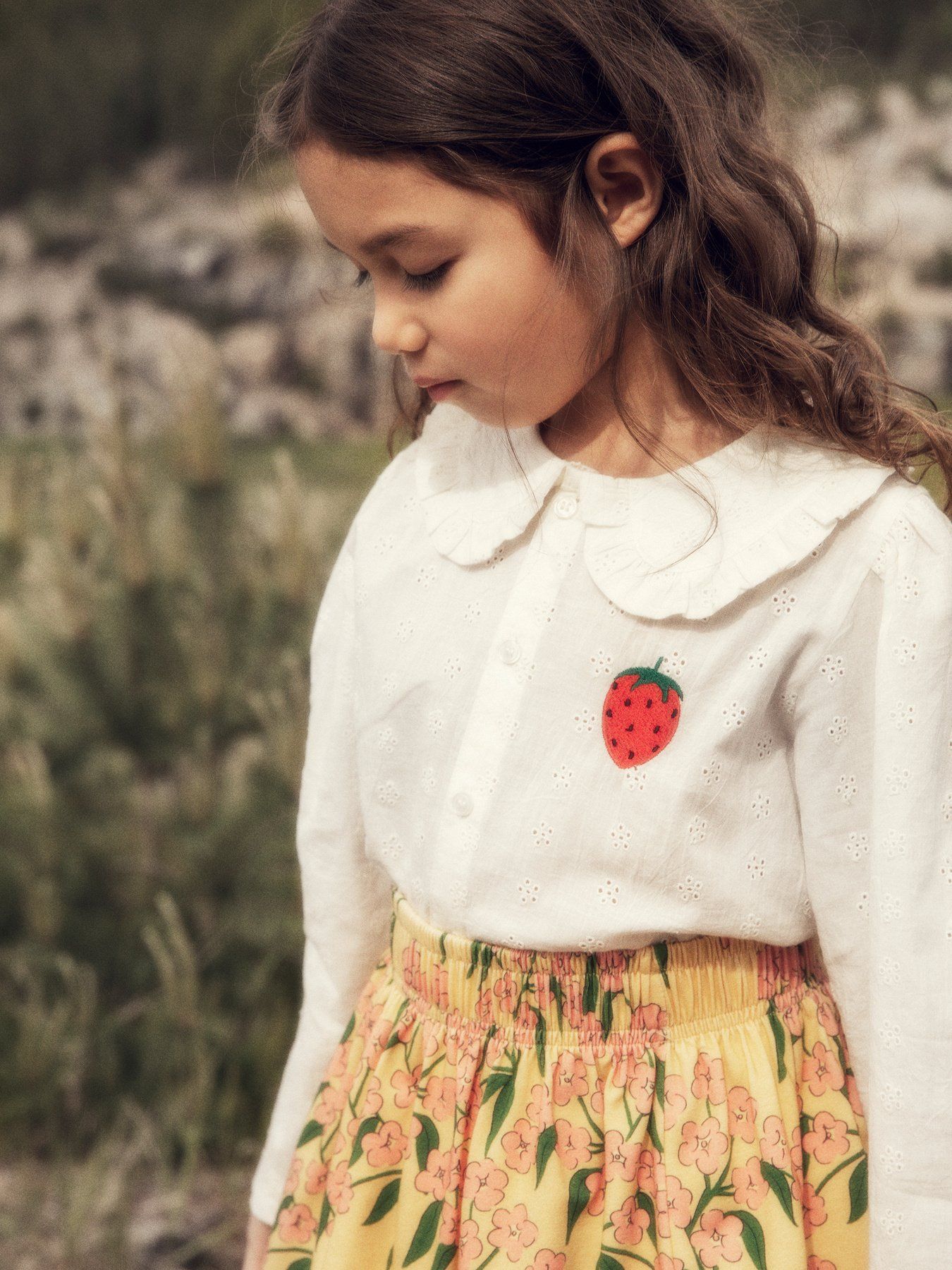 Strawberry Embroidered Blouse