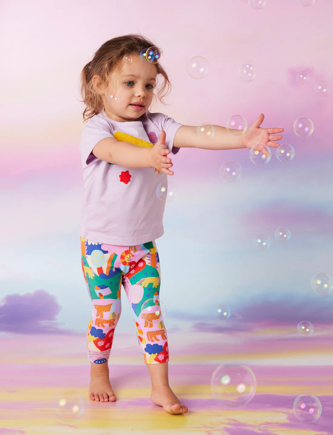 Rainbow Valley Baby Leggings