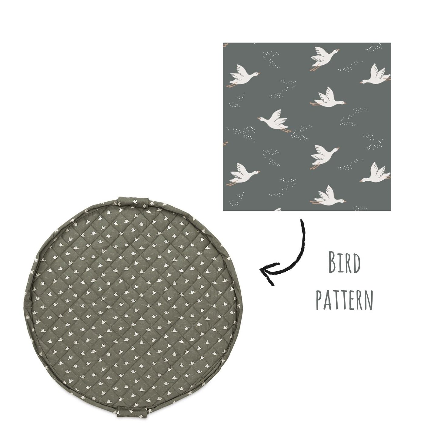 noomad soft: Organic Babymat & Bag - Birds