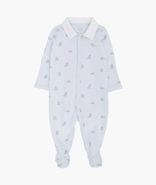 Snuggle Bunny Marley Ruffled Playsuit & Blanket - Blue