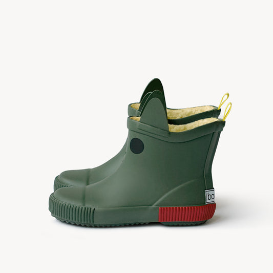 Kerran Fleece Lined Rainboots - Forest Green
