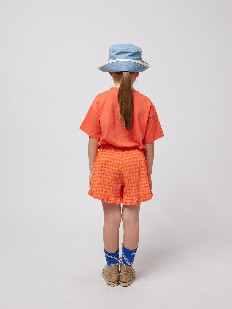 Vichy Ruffle Shorts