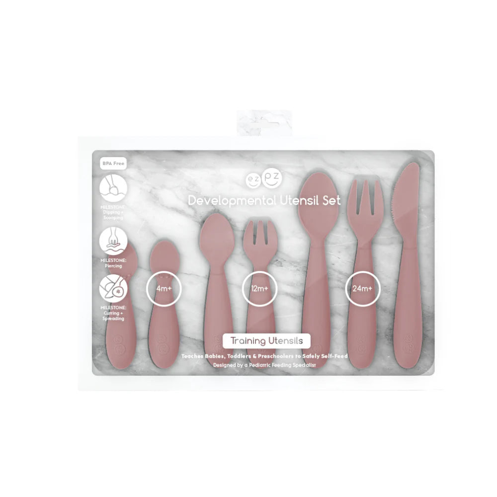 Developmental Utensil Set - Blush