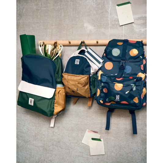 Lennon School Backpack - Garden Green Multi Mix