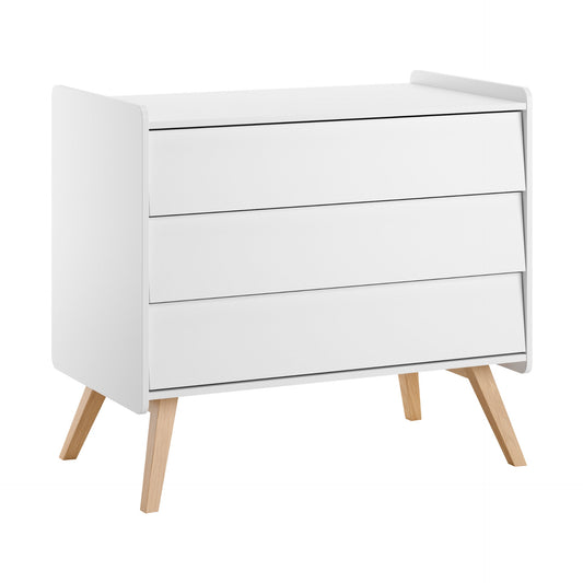 Vintage Dresser & Changer - White/Oak