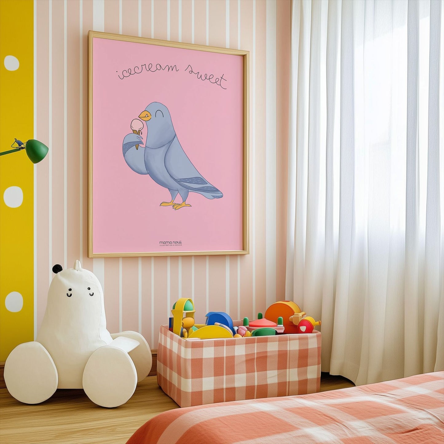 “Ice Cream Birdie” Print - A3