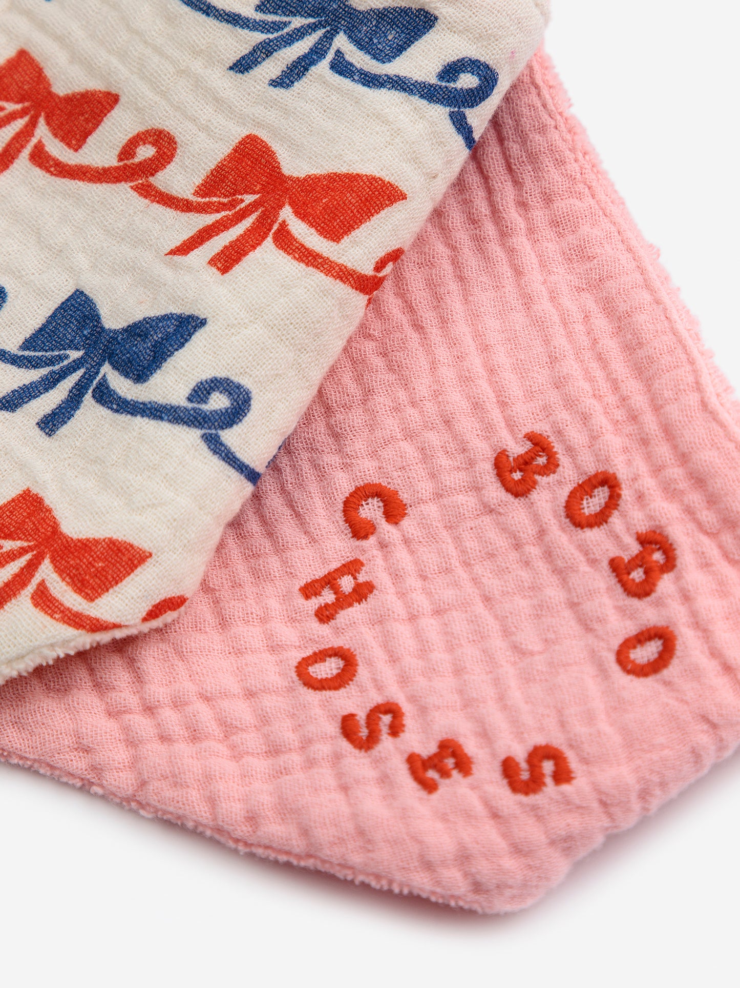 Ribbon Bow Baby Bib Set