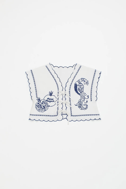 Pomegranate Embroidery Top
