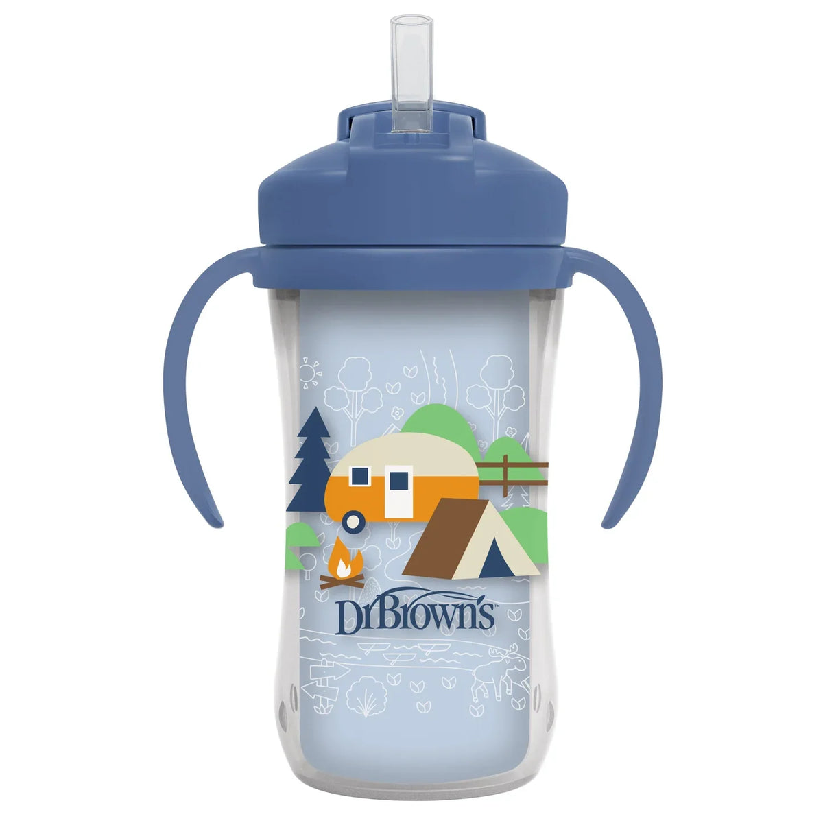 Insulated Straw Cup 300ML 9m+, Navy Blue