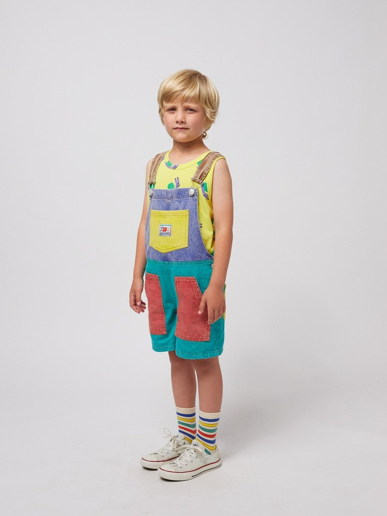 Color Block Dungaree