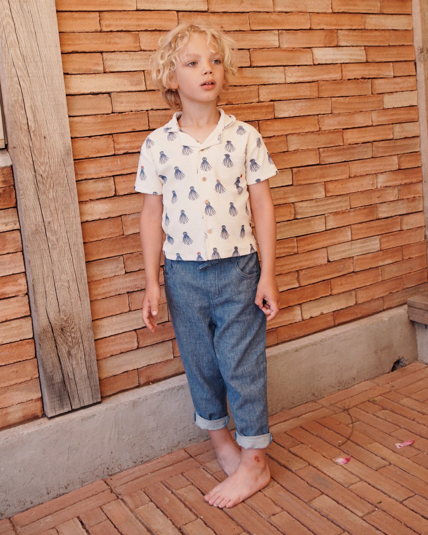 Linen Indigo Pants