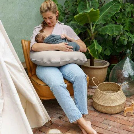Softy Cotton Nursing Pillow - Tetra Jersey Sand