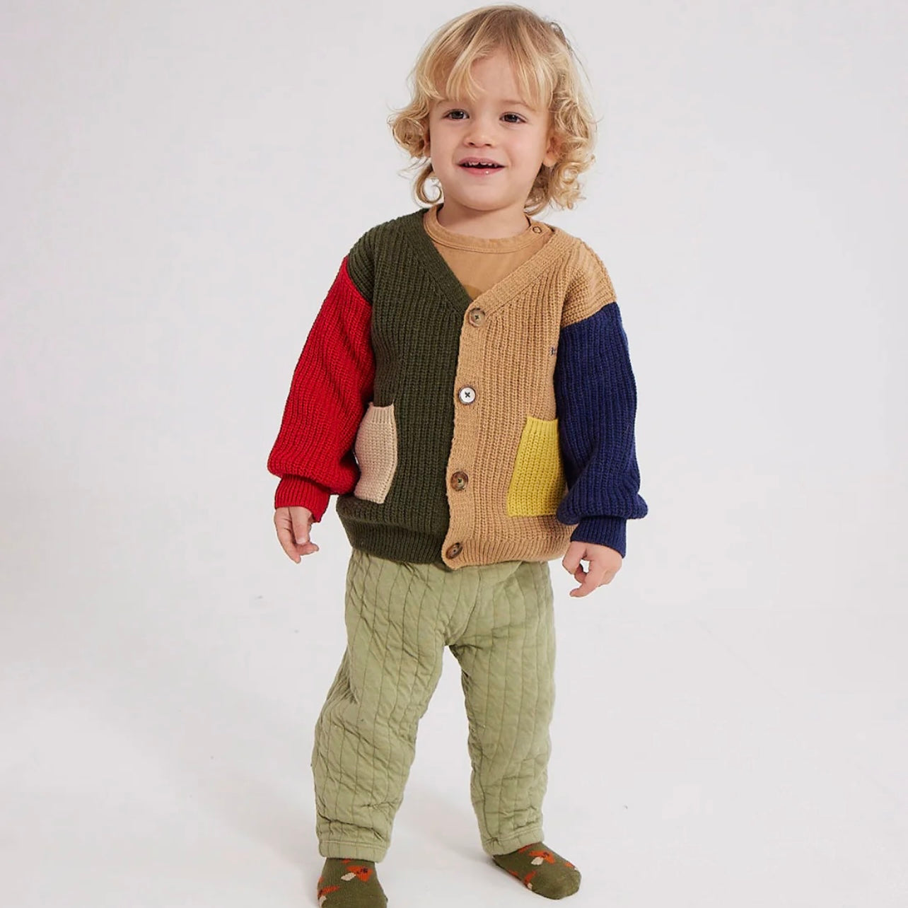 Baby Color Block Cardigan