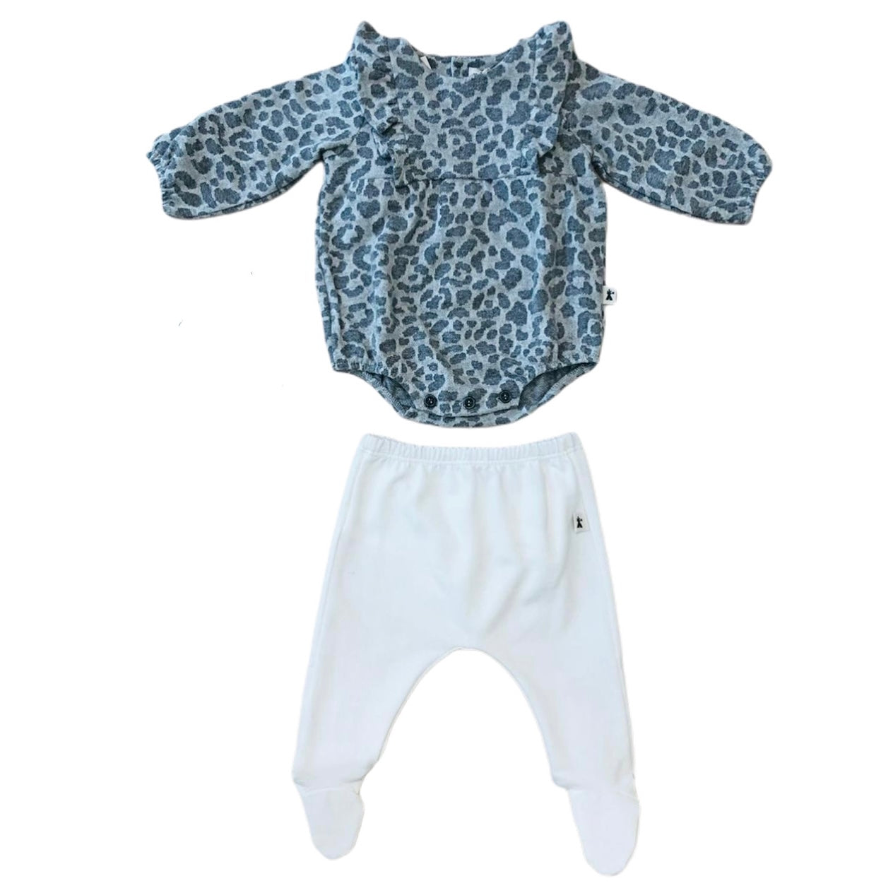 Leopard Frill Baby Set