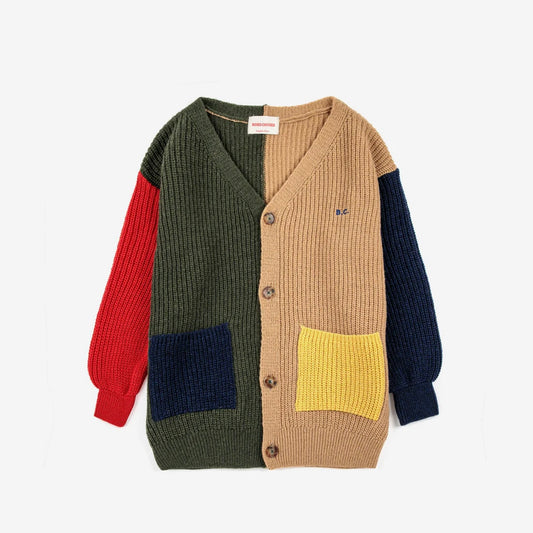 Color Block Cardigan