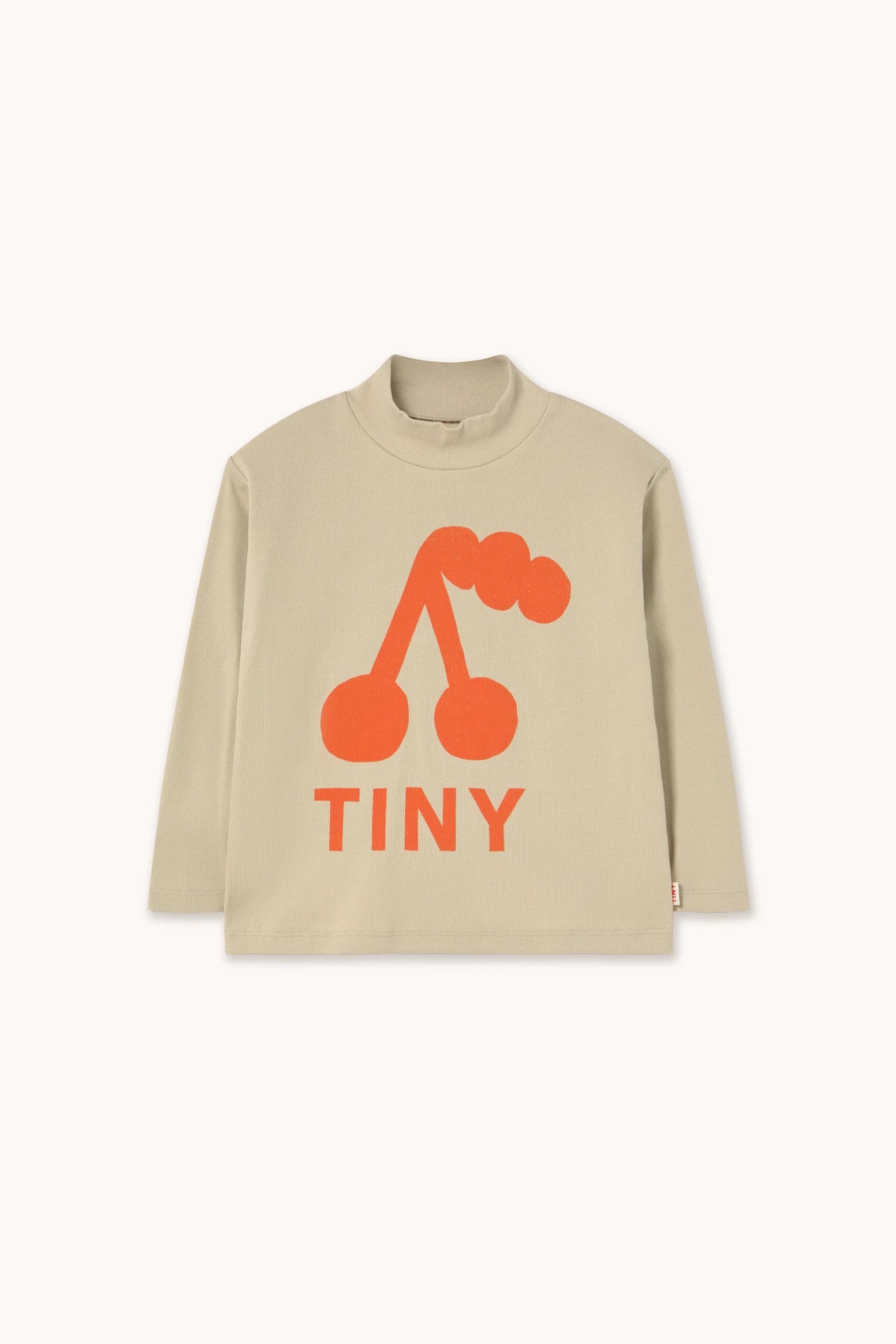 Cherry Rib Mockneck Tee