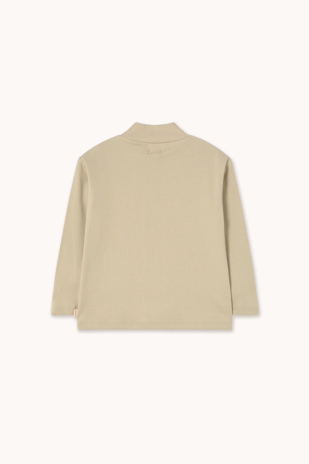 Cherry Rib Mockneck Tee