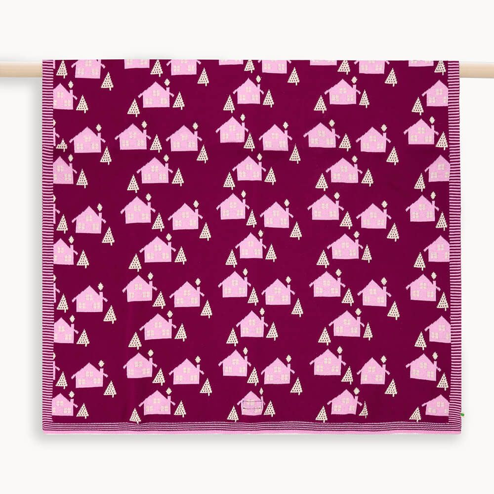 Fawn Blanket - Pomegranate
