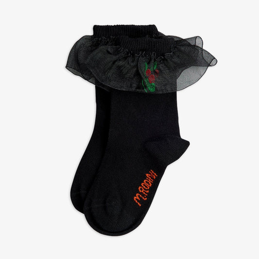 Lingonberry Frill Socks