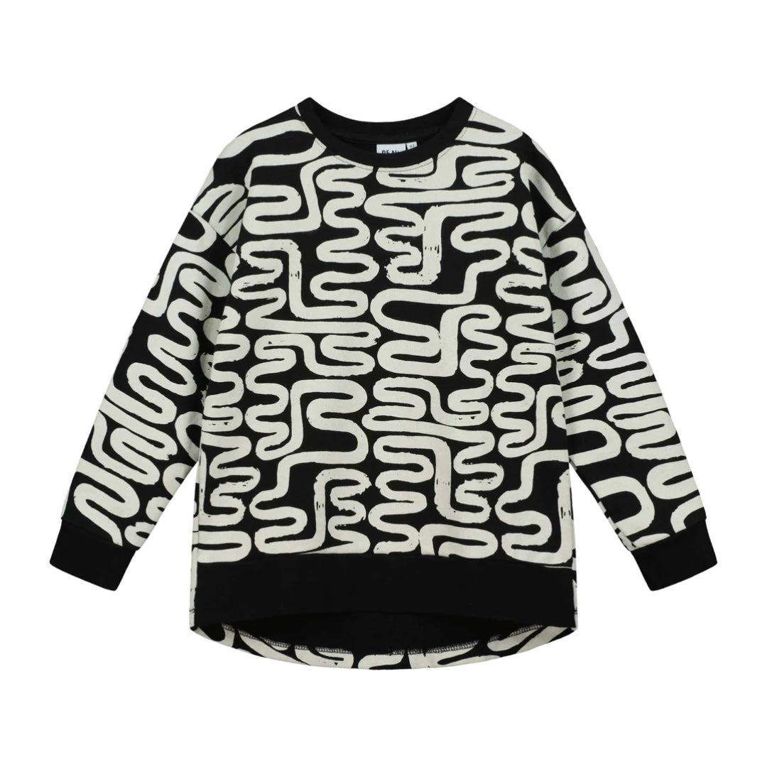 Black Noodles Relaxed Fit Sweater