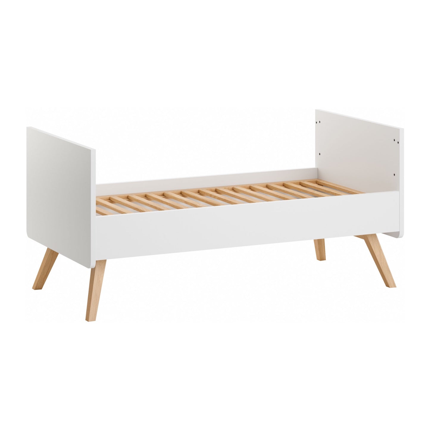 Vintage Cot Bed 70x140cm - White/Oak