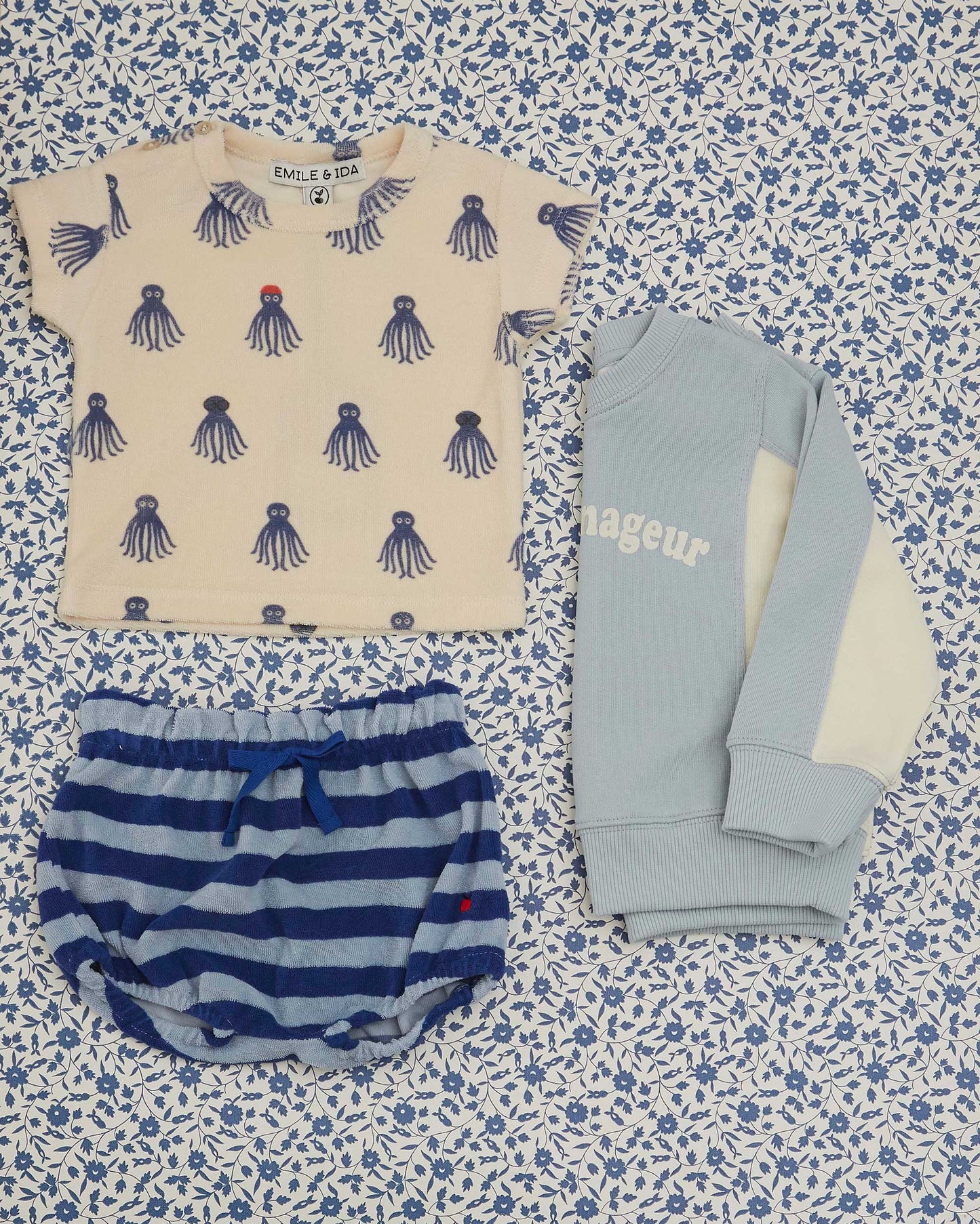 Celestial Striped Baby Bloomer