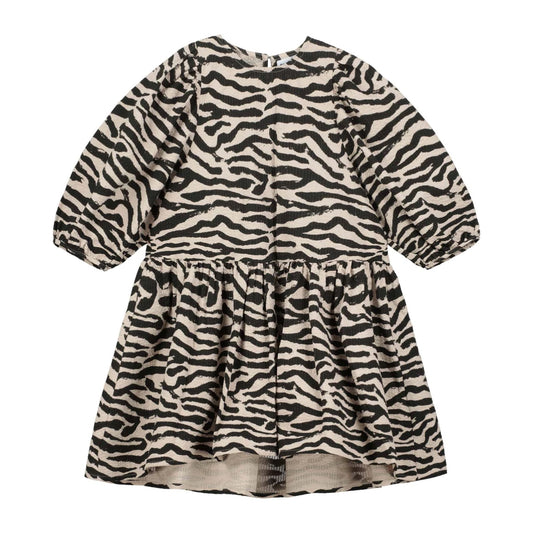 Mushroom Tiger Stripe Bow Bow Dress