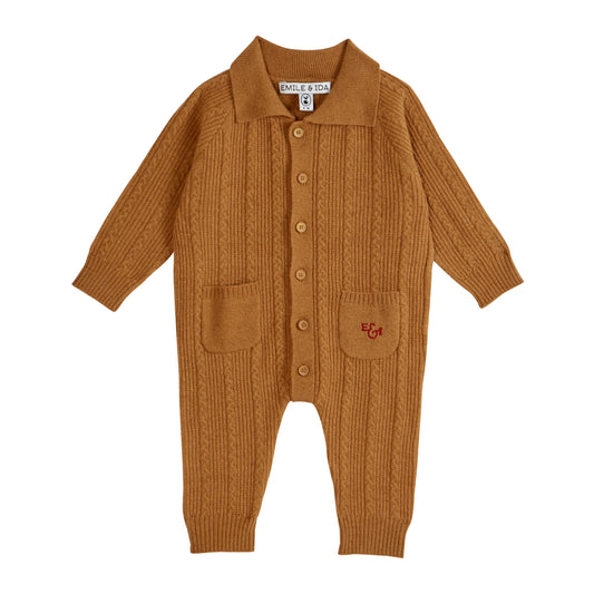 Caramel Wool Playsuit