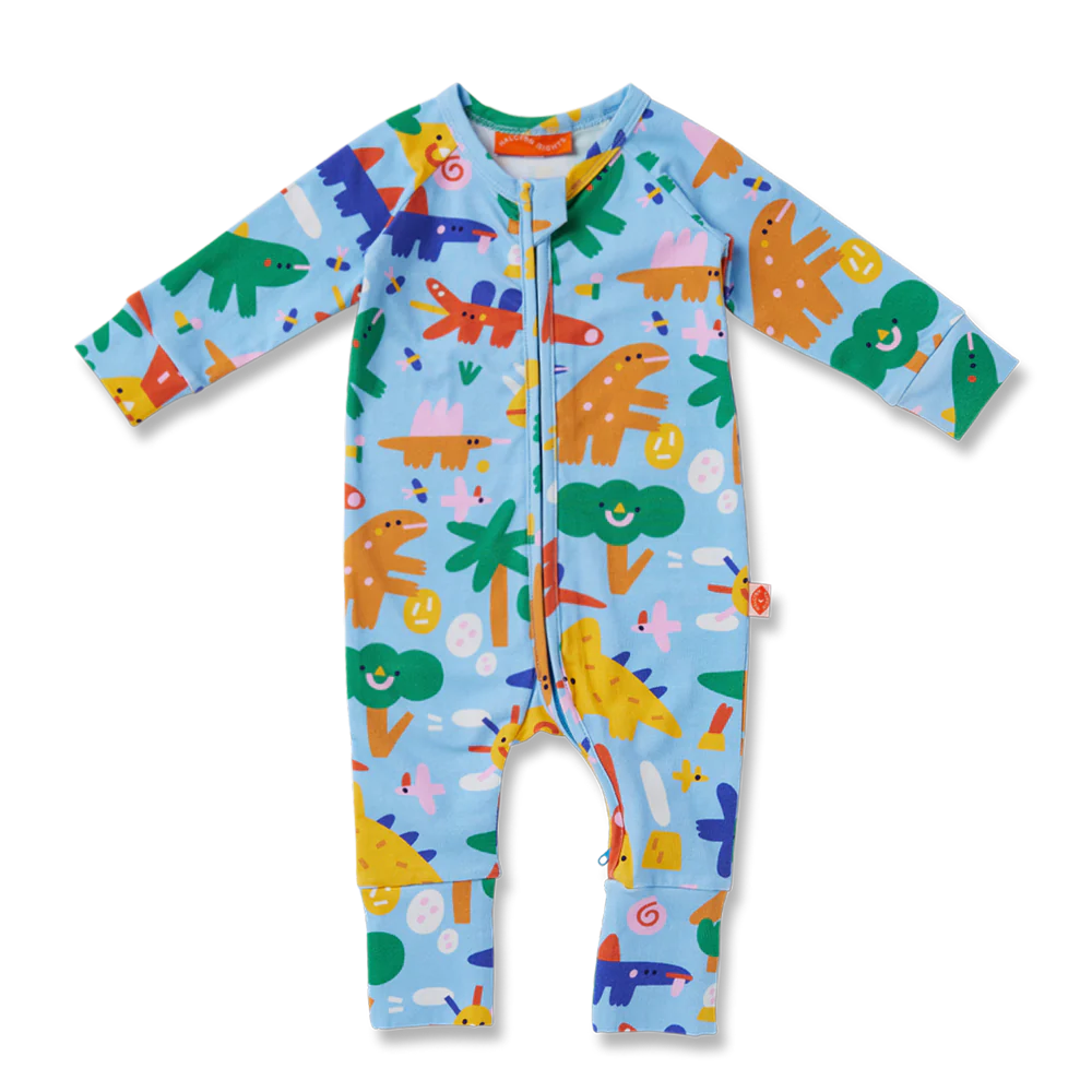 Dino Days Long Sleeve Playsuit