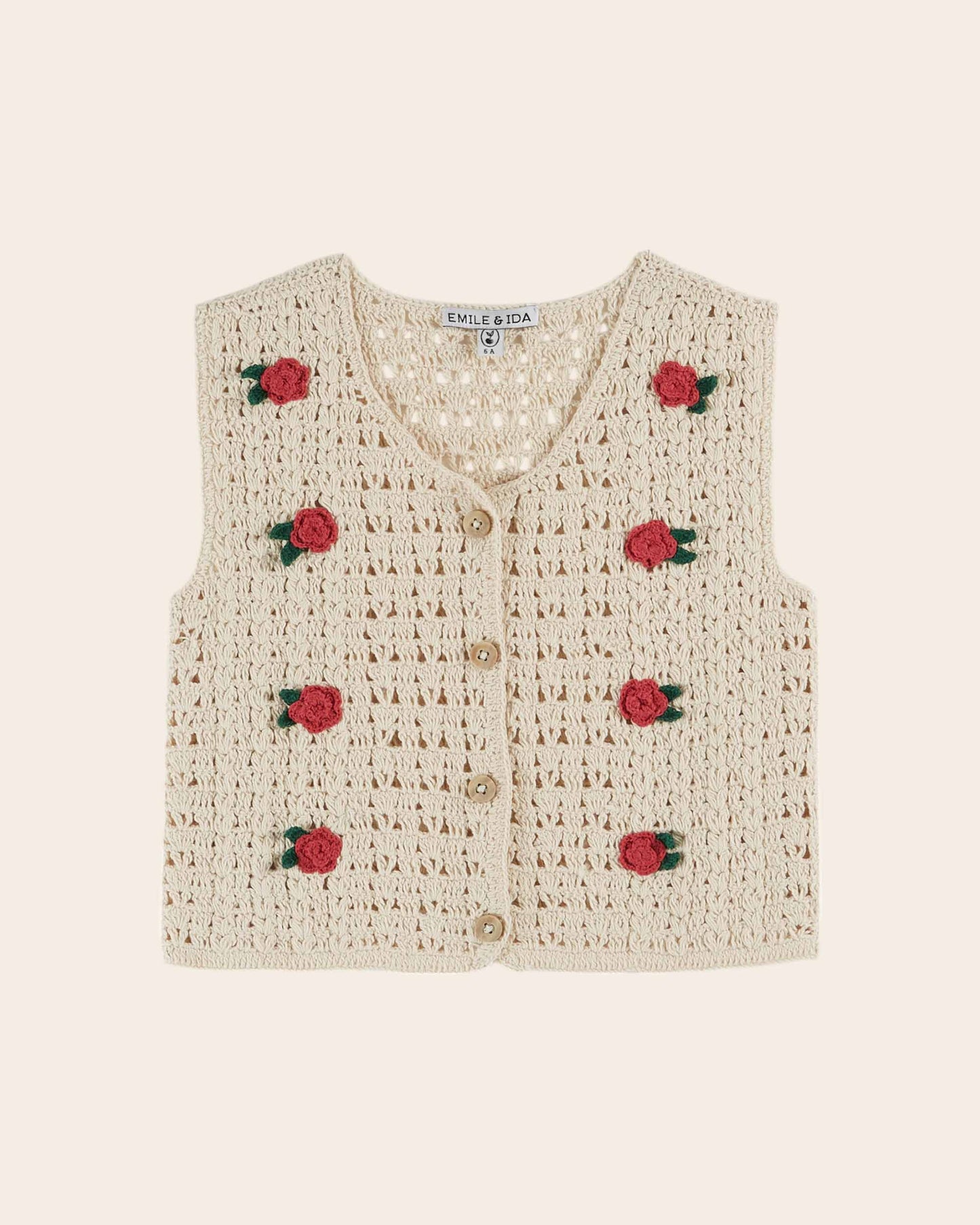 Crochet Rose Vest
