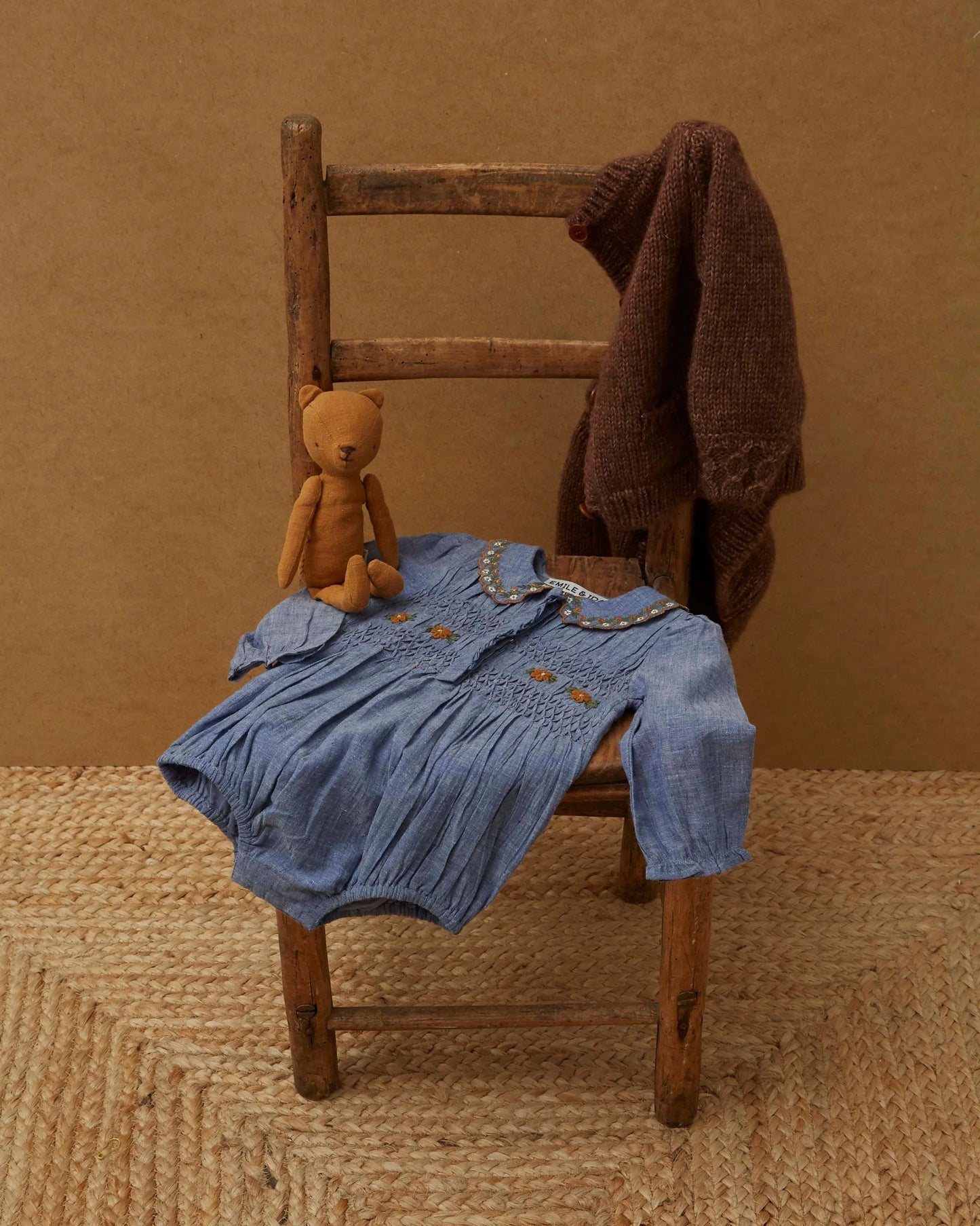 Chambray Baby Romper