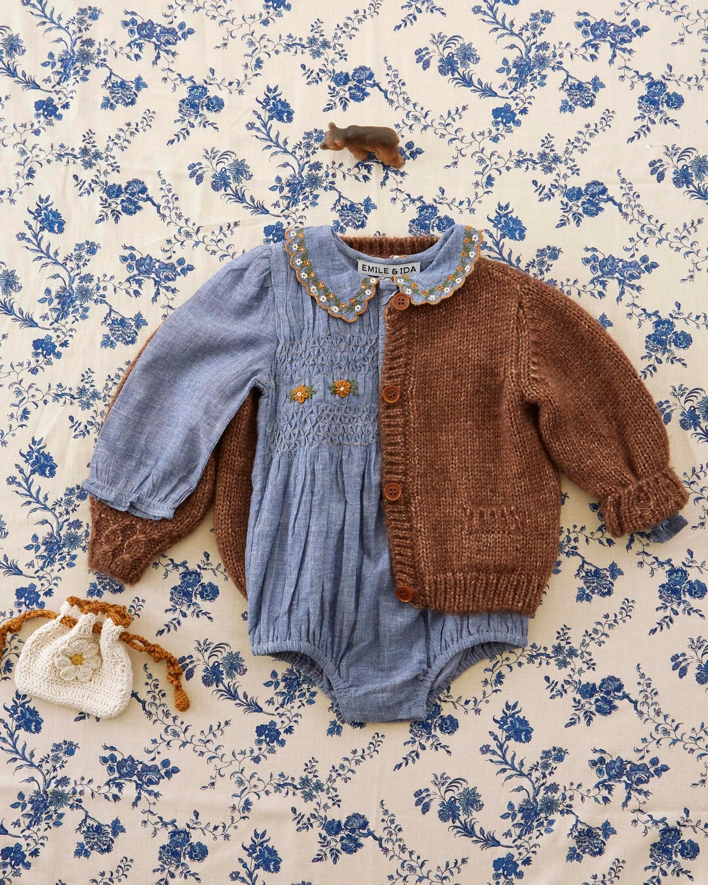 Chambray Baby Romper