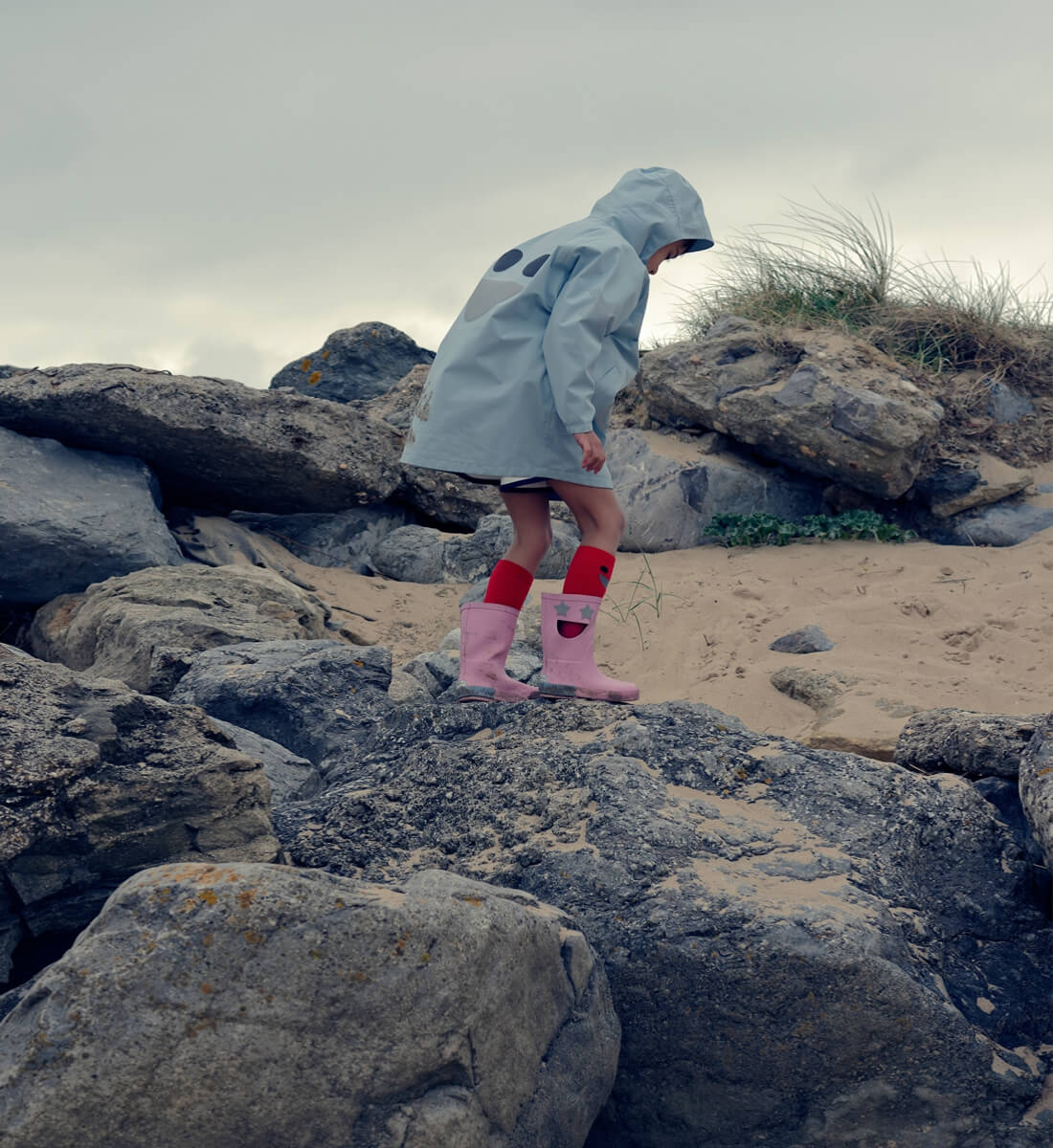 WISTITI Windbreaker Rain Jacket - Blue