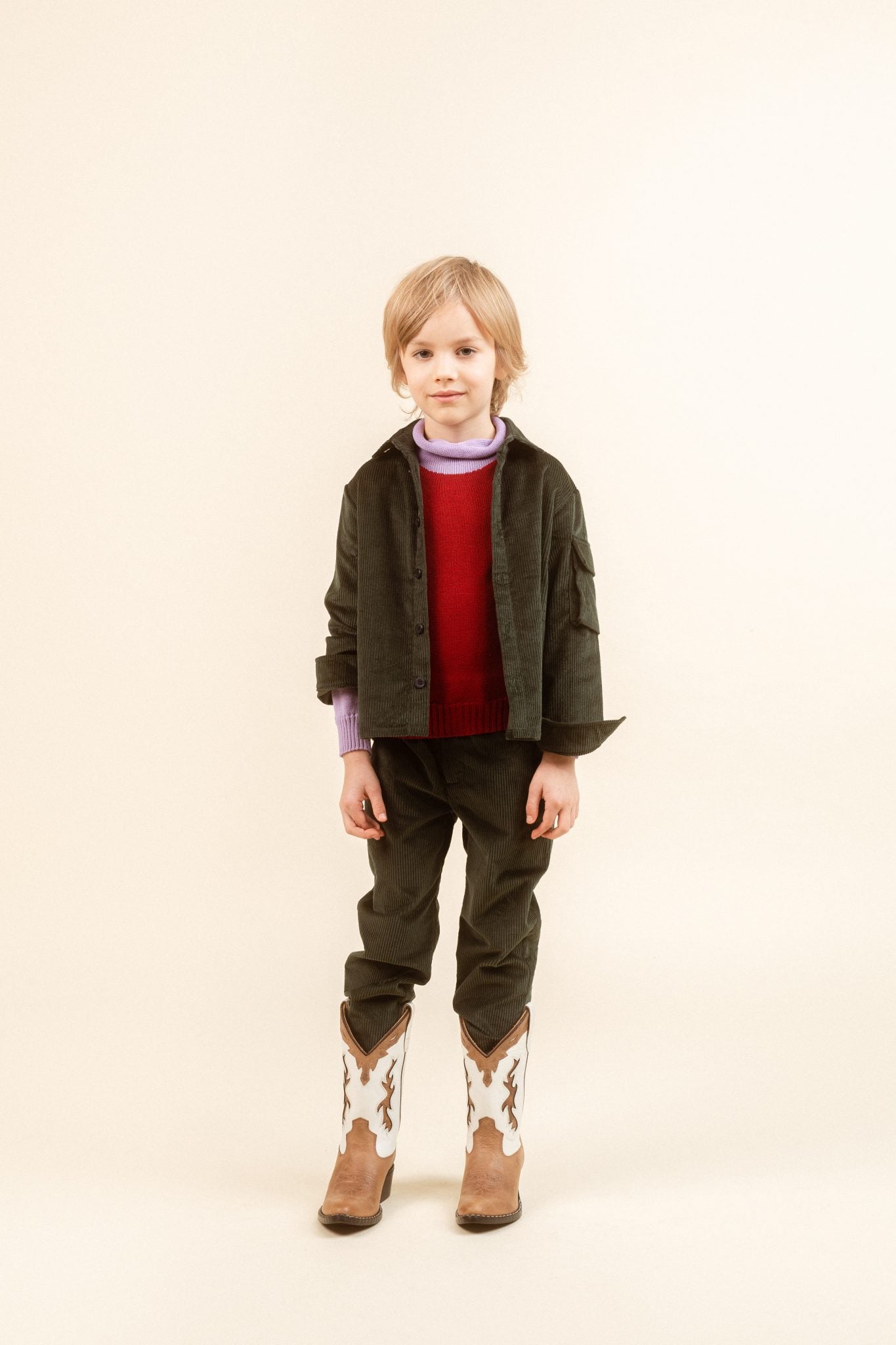 Corduroy Trousers Mont Blanc Green