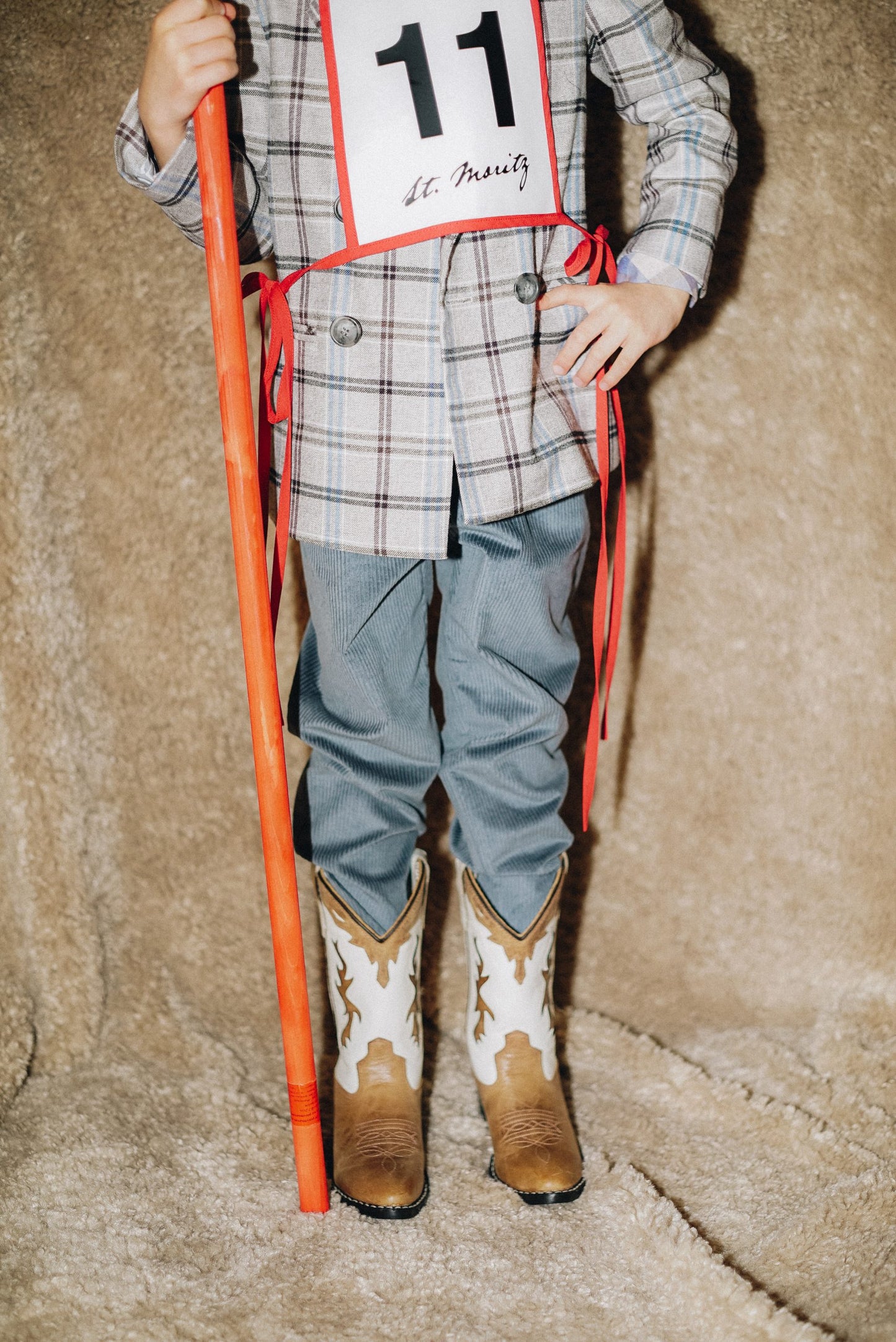 Corduroy Paper Bag Trousers